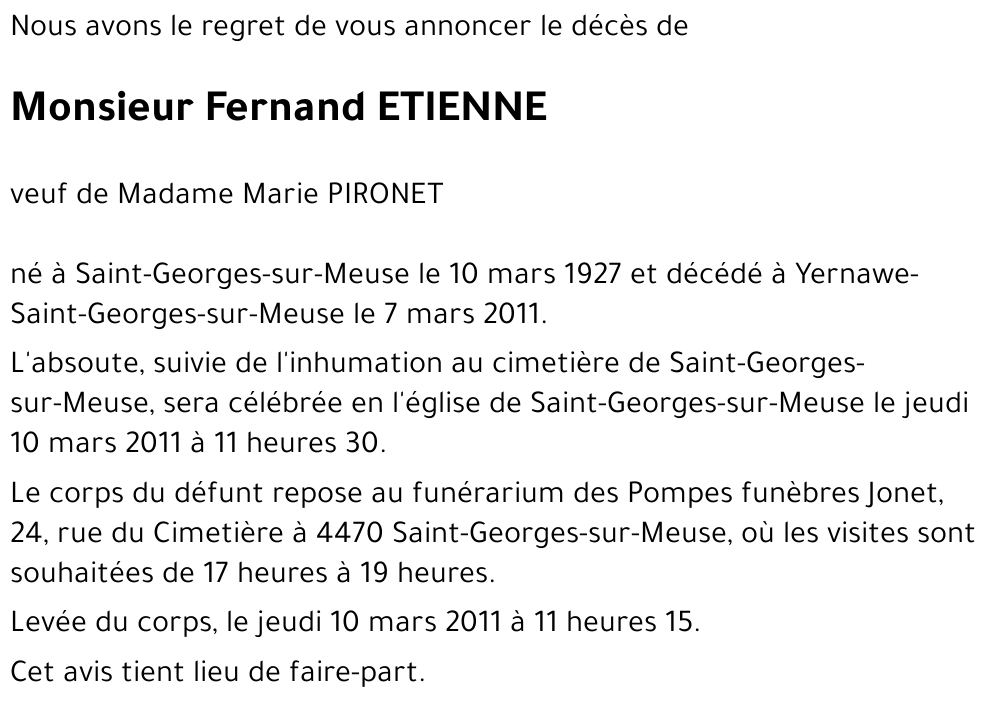 Fernand ETIENNE