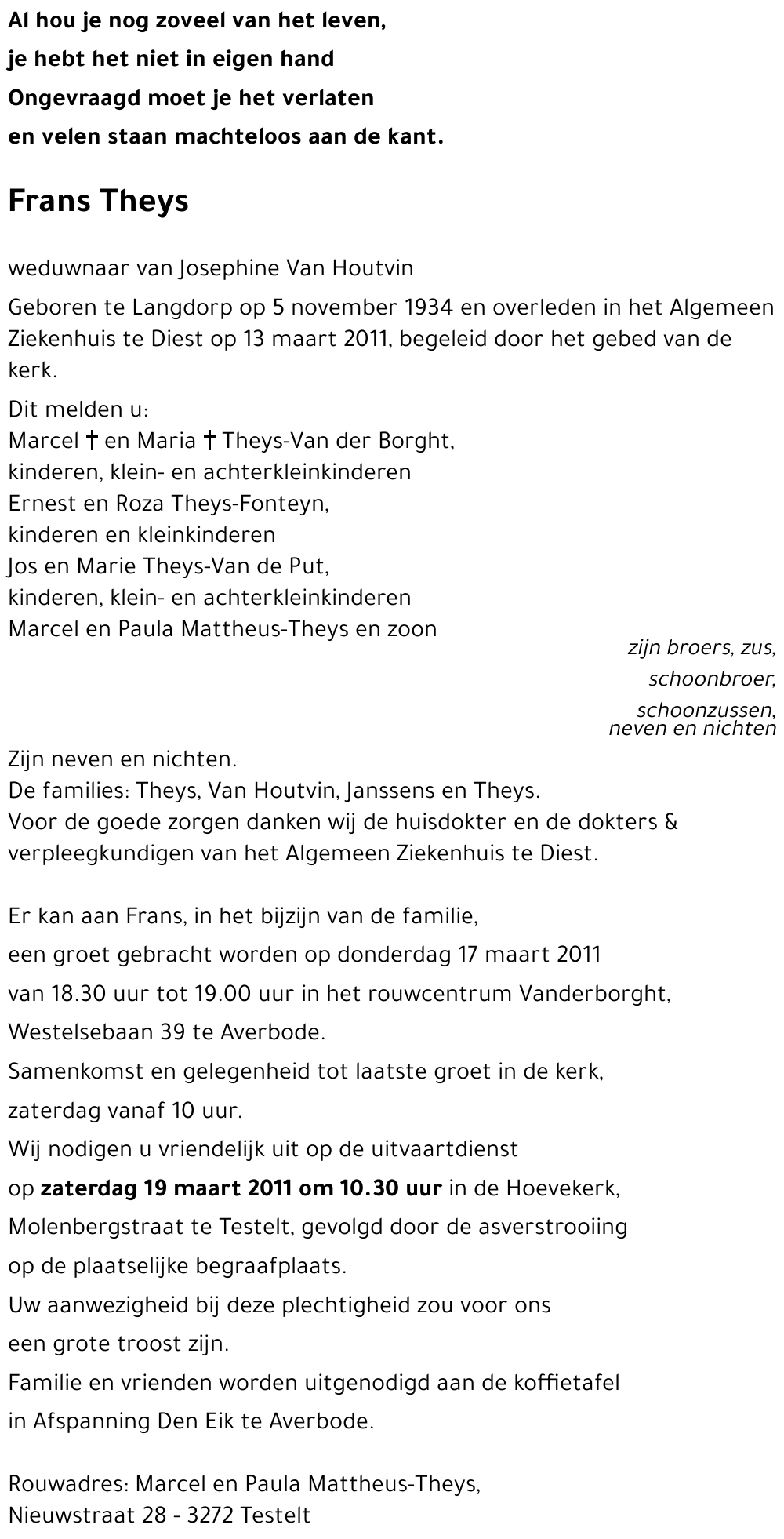 frans THEYS