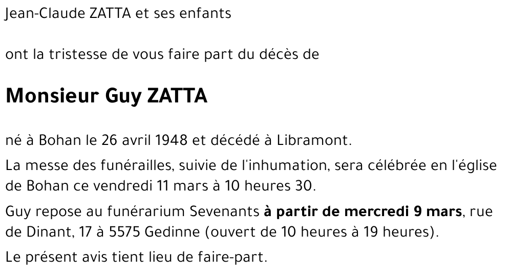 Guy ZATTA