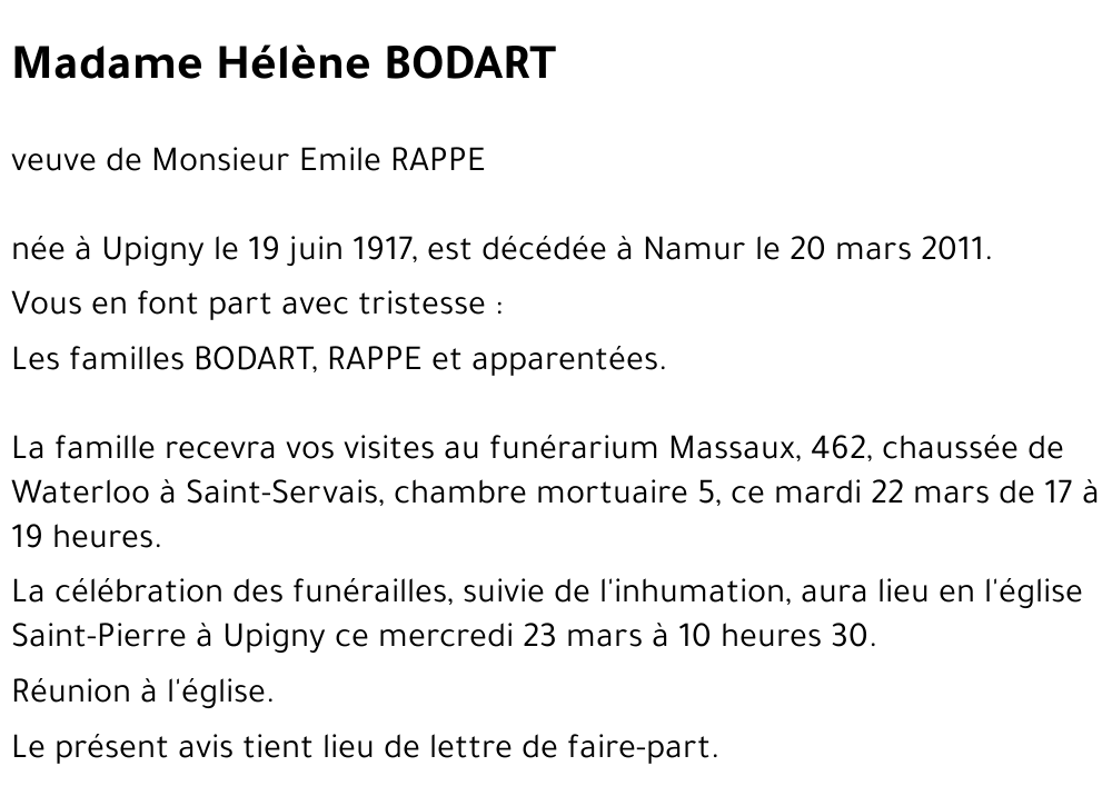 Hélène BODART