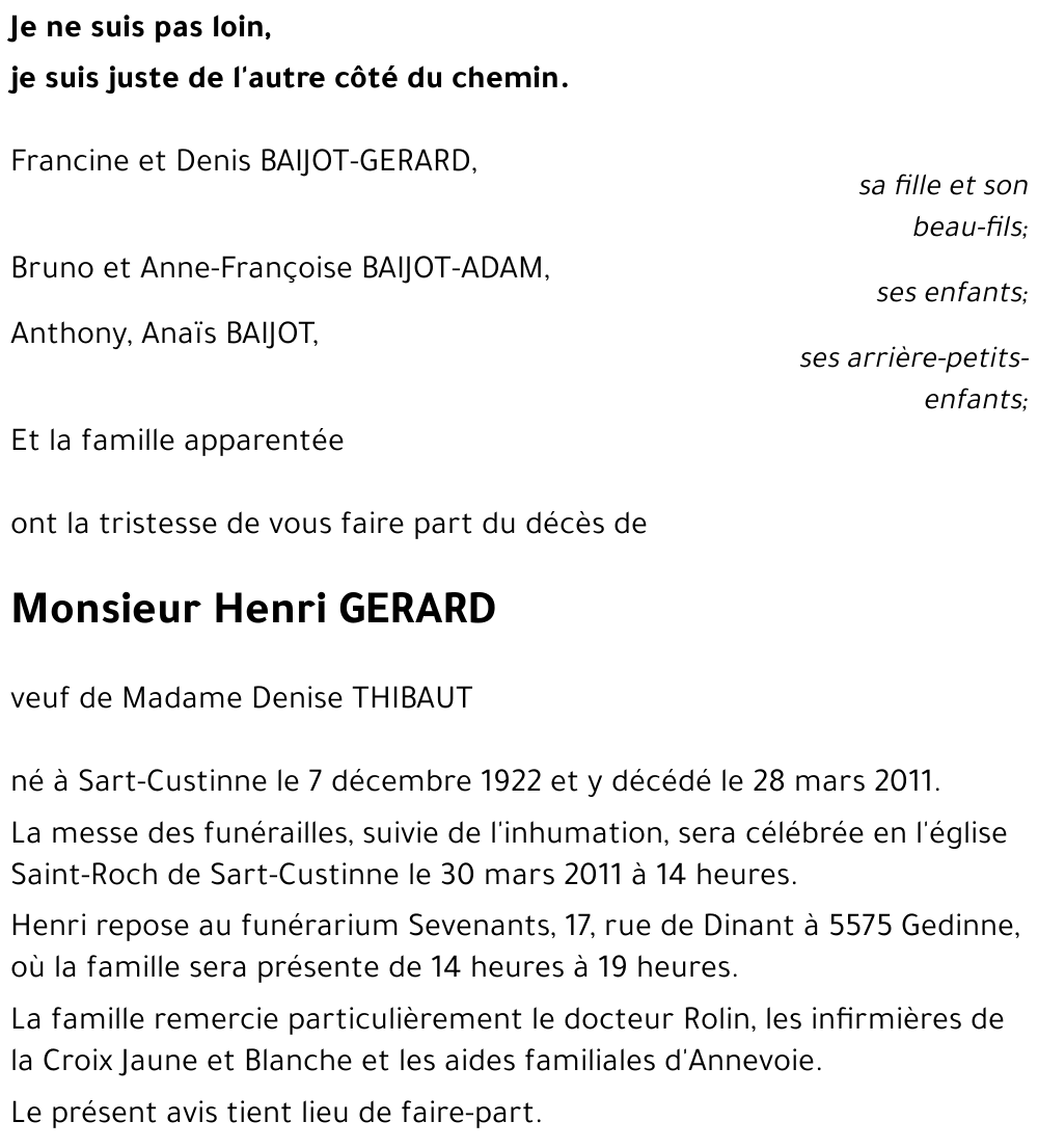 Henri GERARD