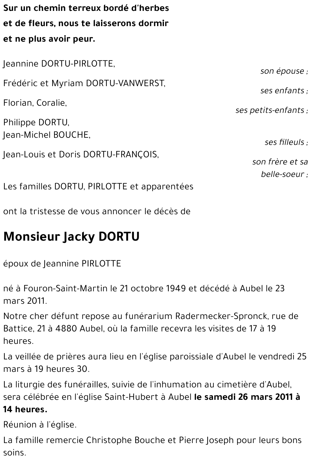 JACQUES DORTU