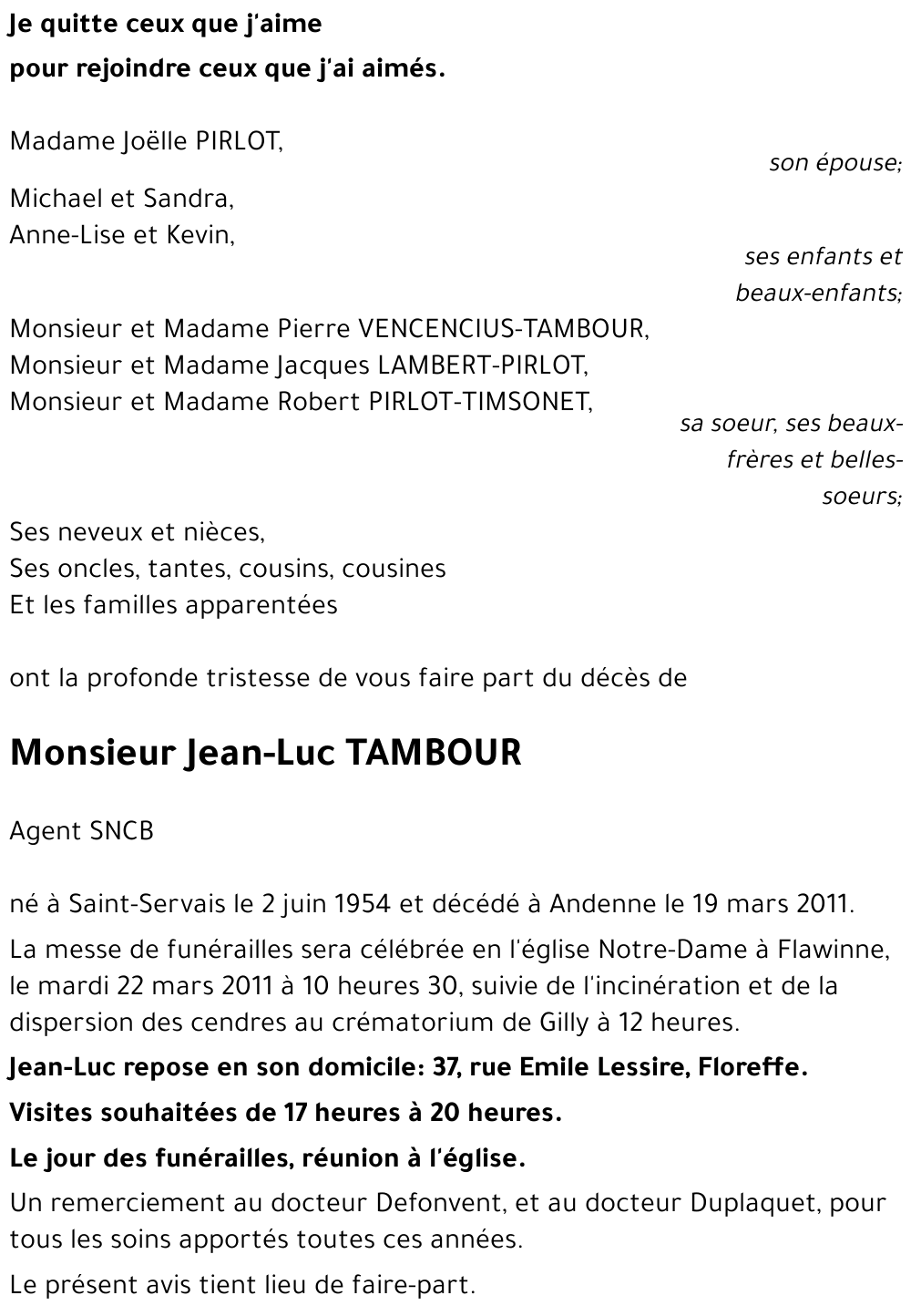 Jean-Luc TAMBOUR