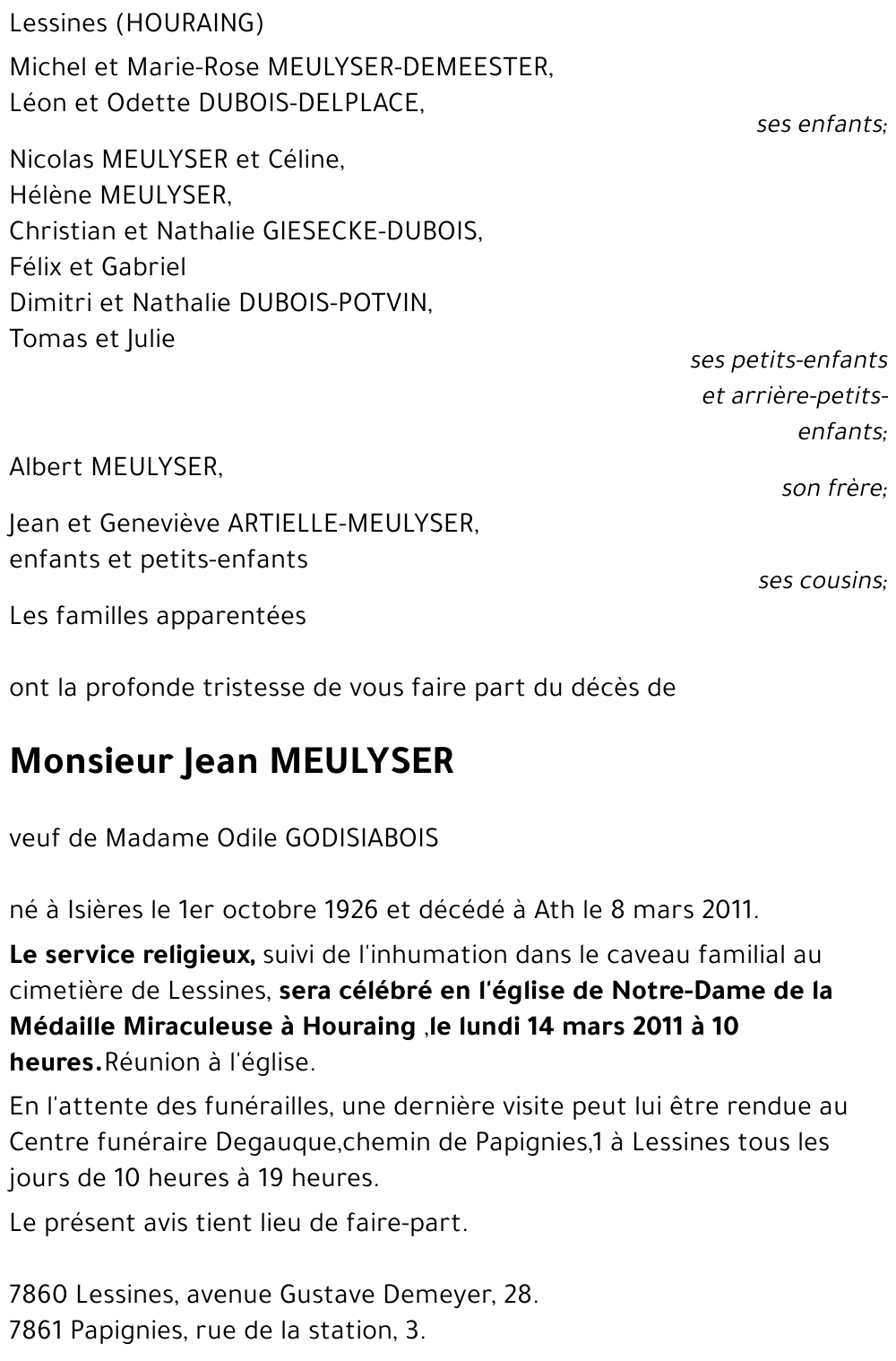 Jean MEULYSER