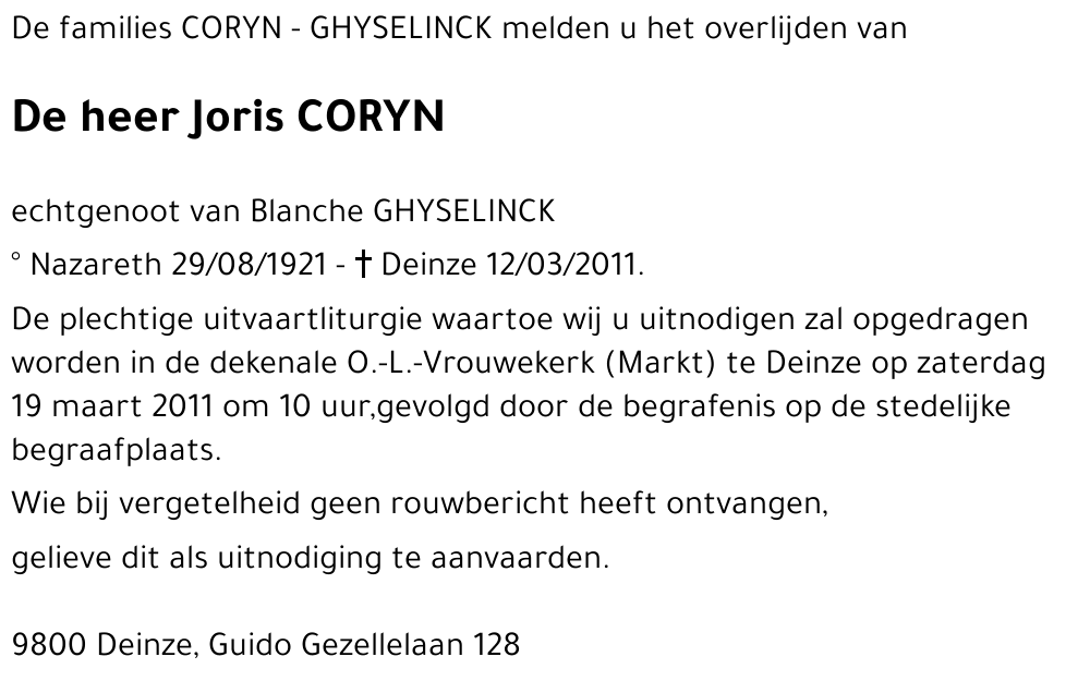 Joris CORYN