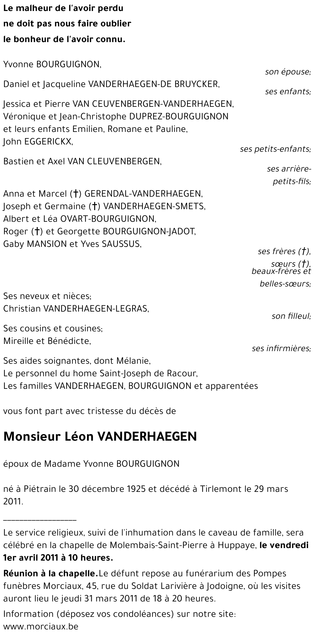 Léon VANDERHAEGEN