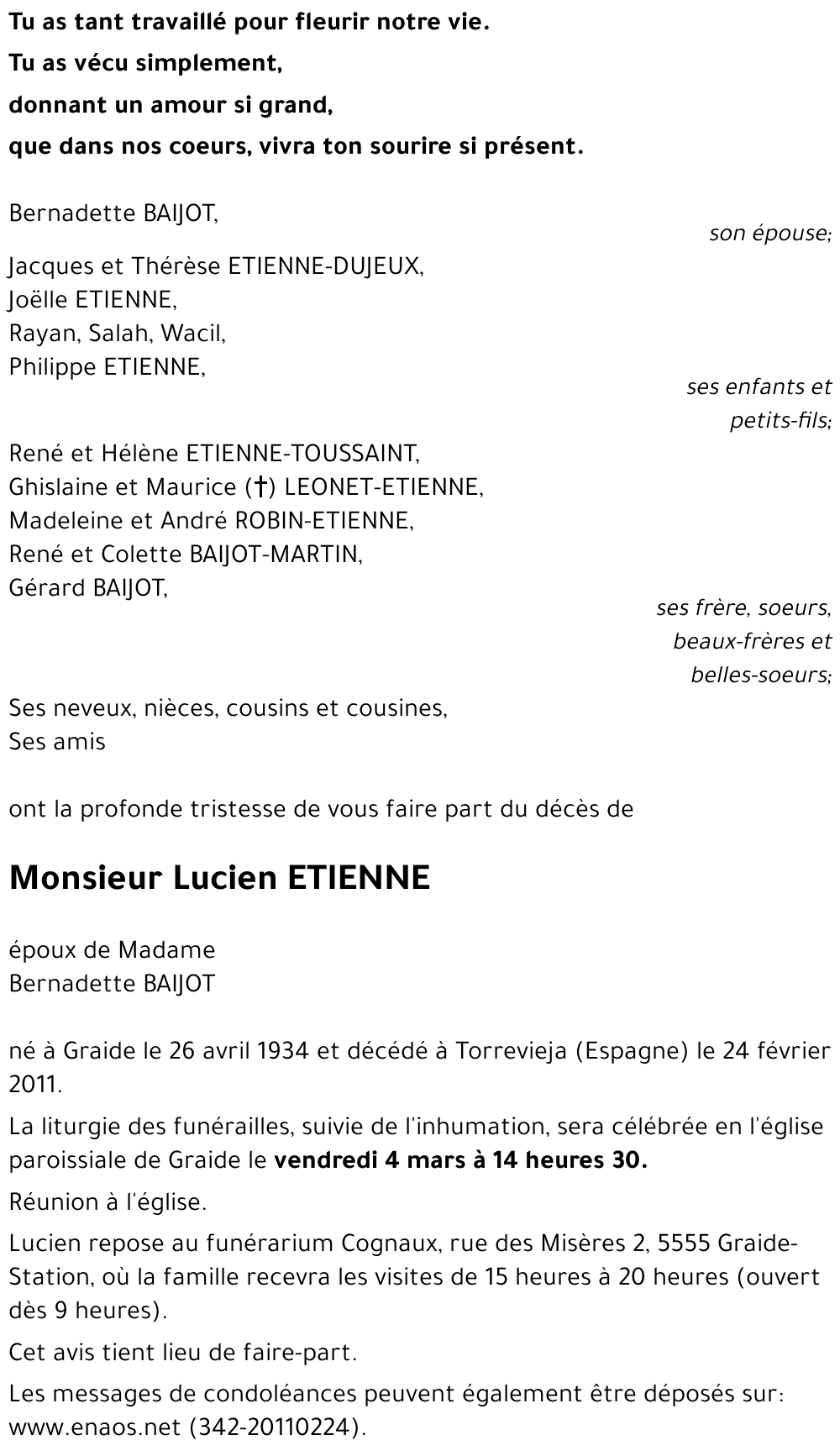 Lucien ETIENNE