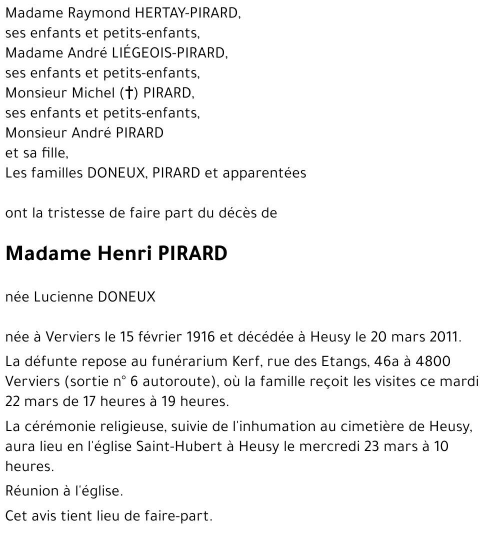 Lucienne DONEUX