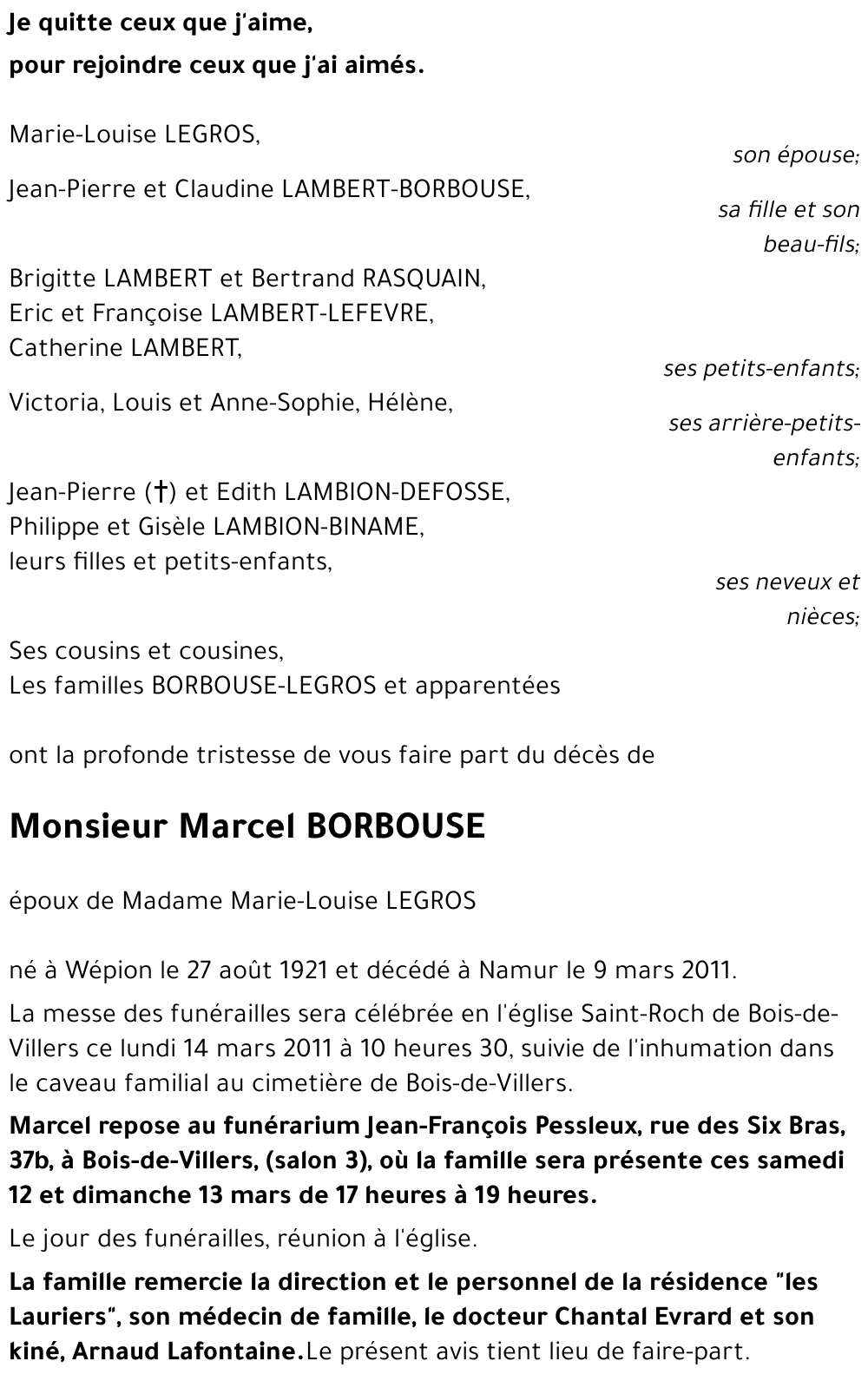 Marcel BORBOUSE