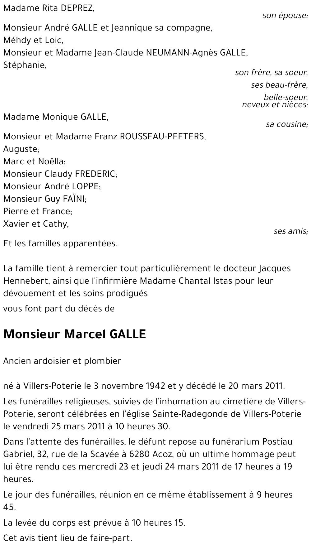 Marcel GALLE
