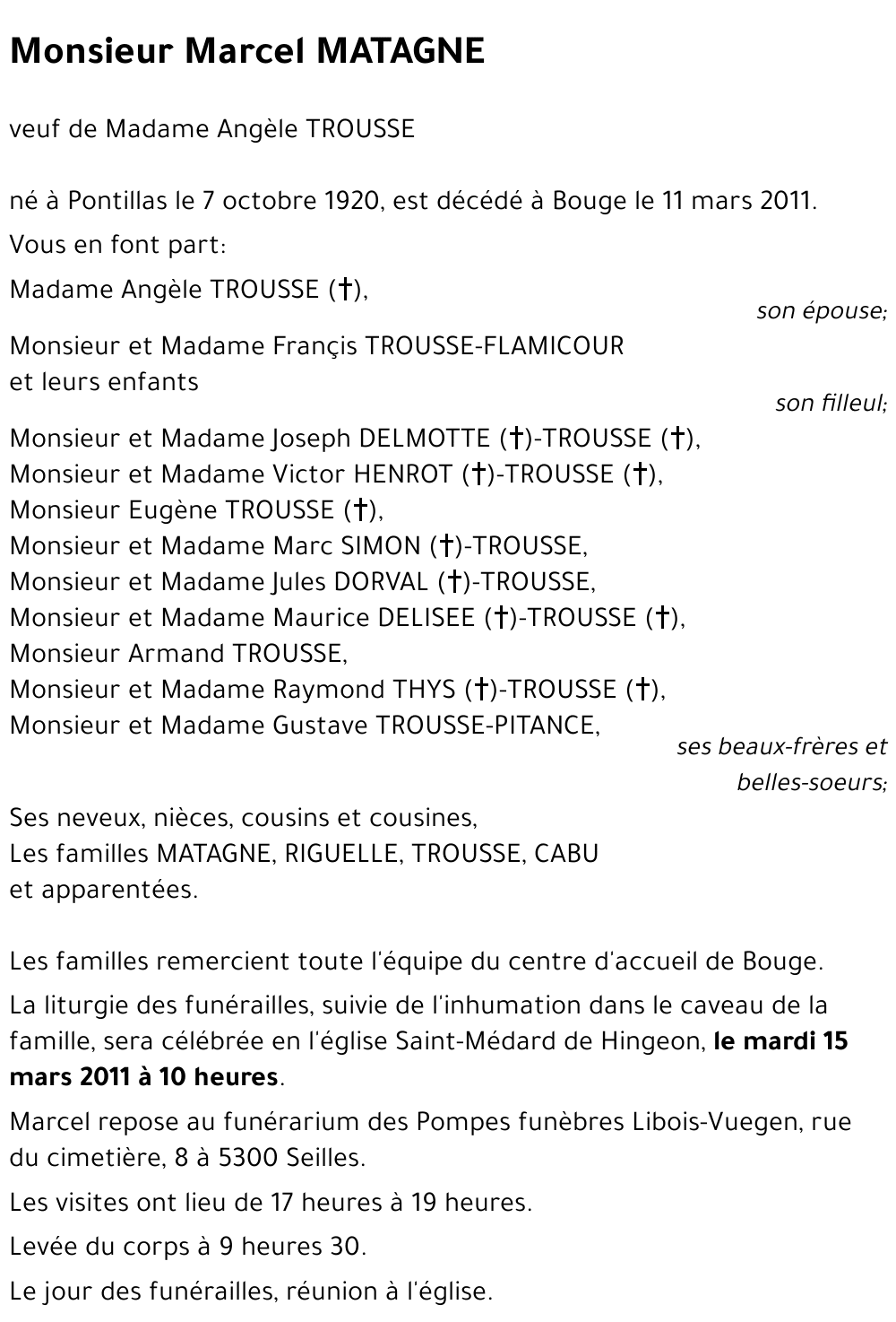 Marcel MATAGNE