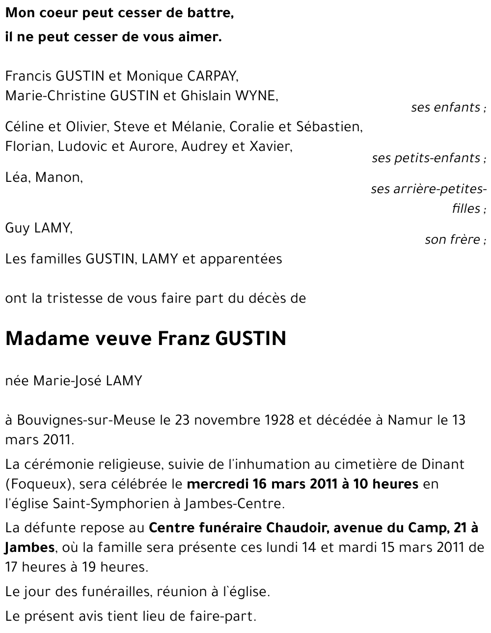 Marie-José LAMY