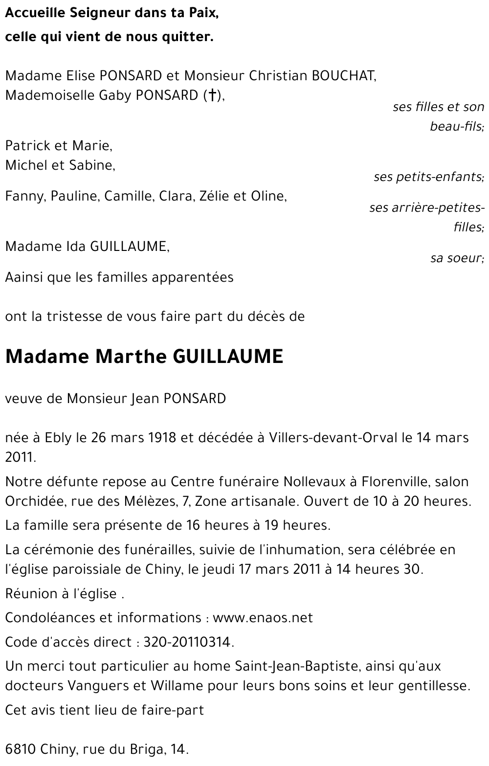 Marthe GUILLAUME