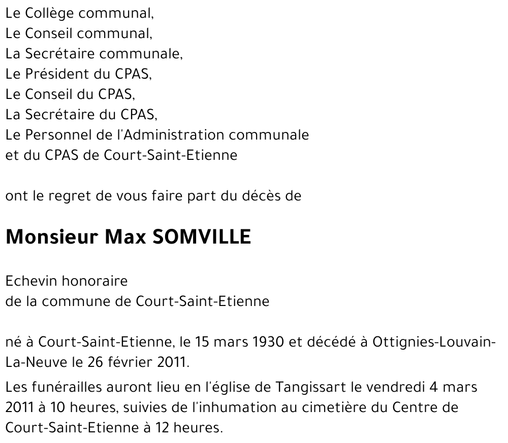 Max SOMVILLE