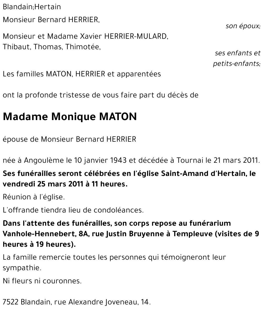 Monique MATON