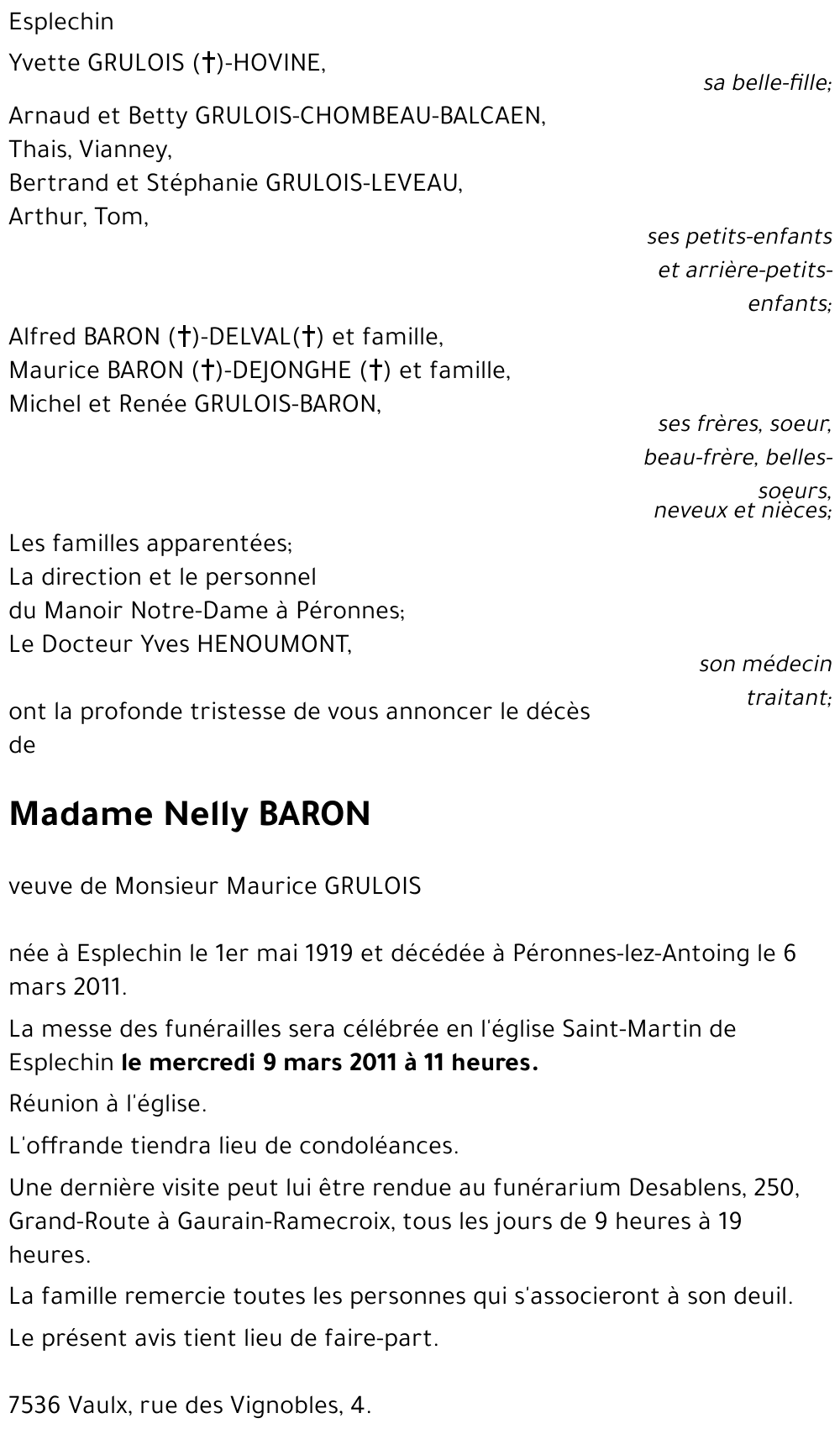 Nelly BARON