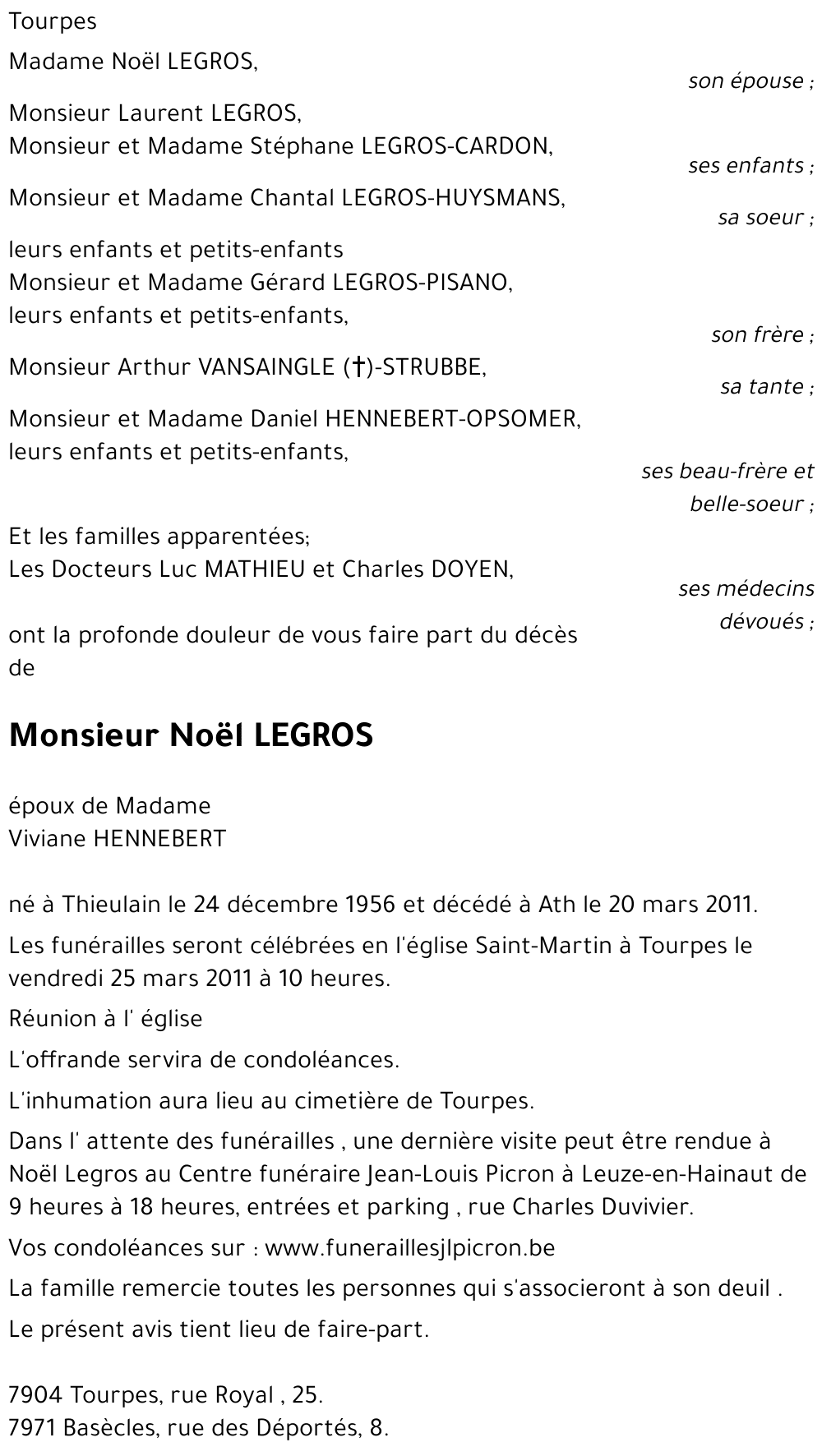 Noël LEGROS