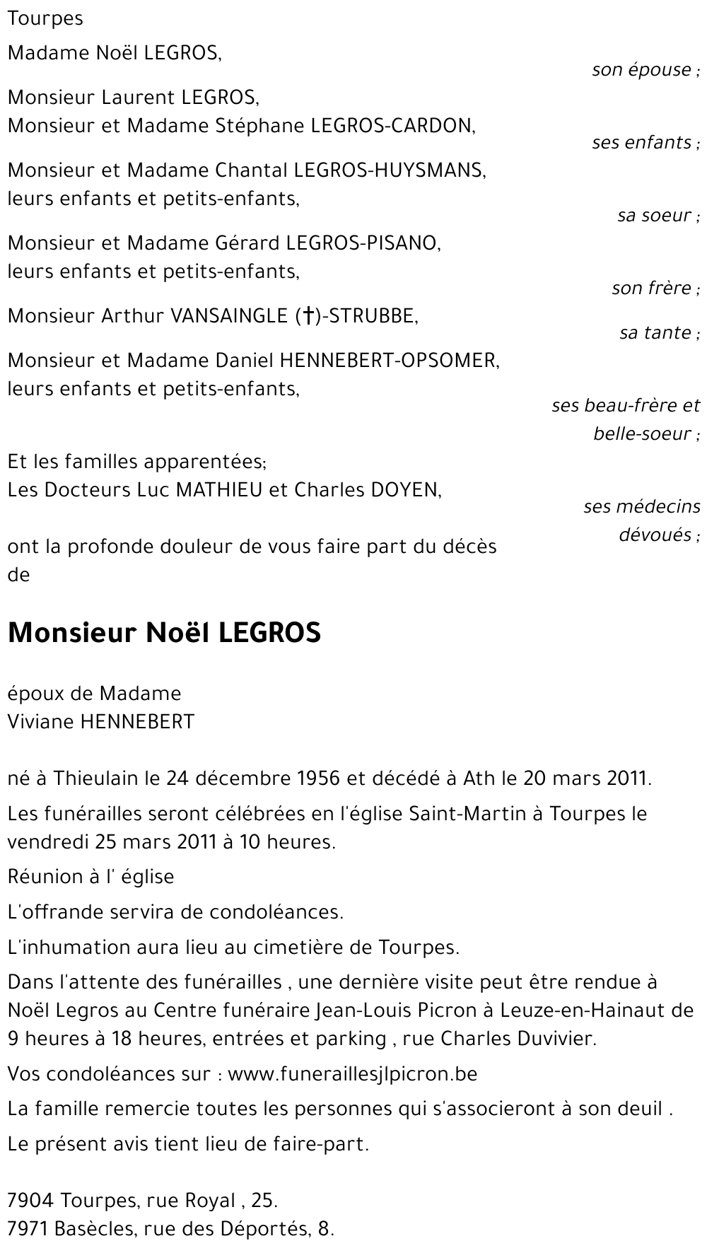 Noël LEGROS