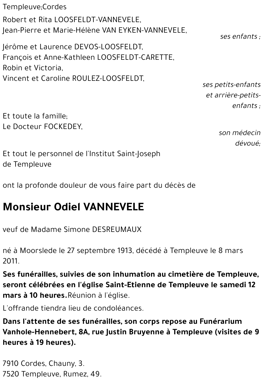 Odiel VANNEVELE