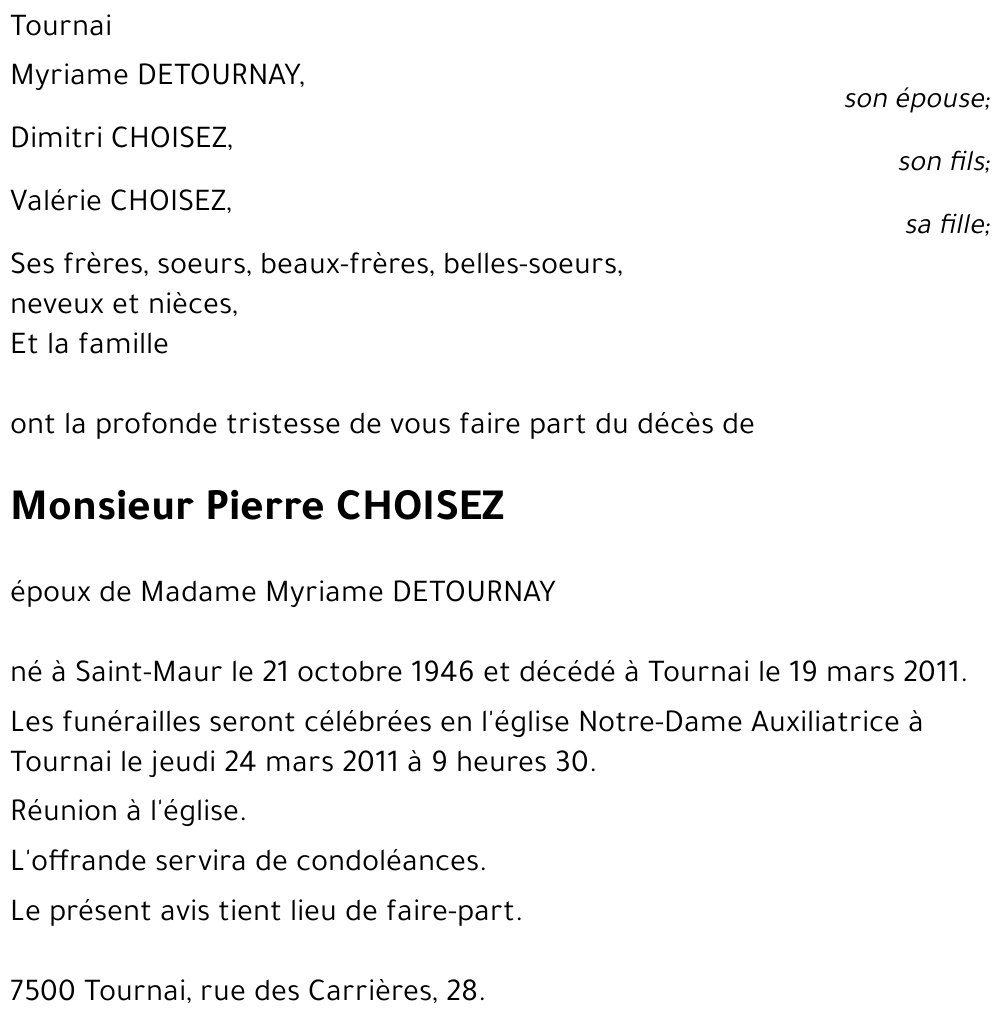 Pierre CHOISEZ