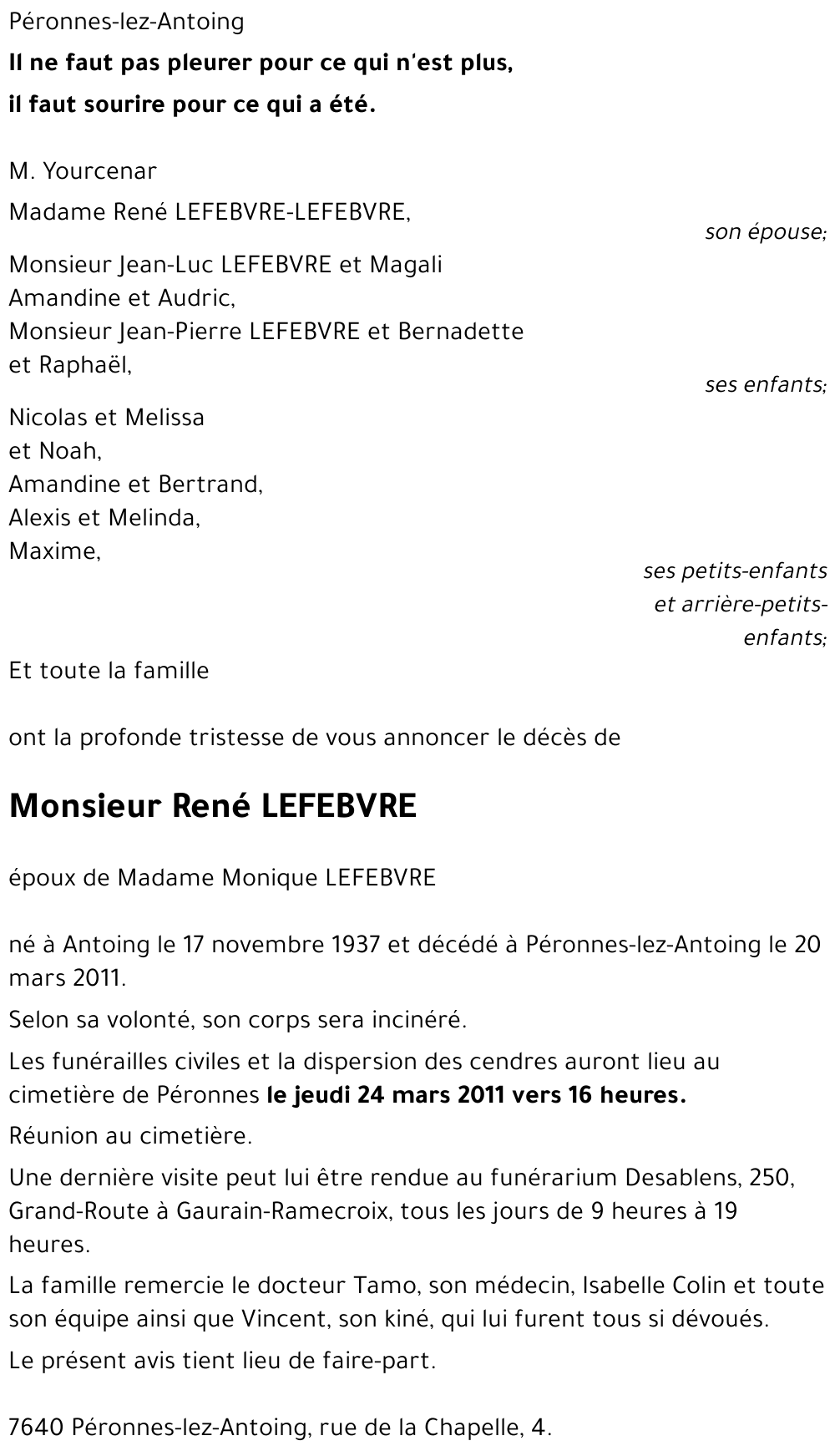 René LEFEBVRE