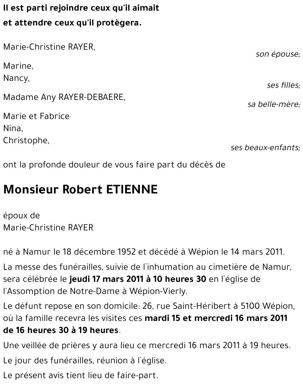 Robert ETIENNE