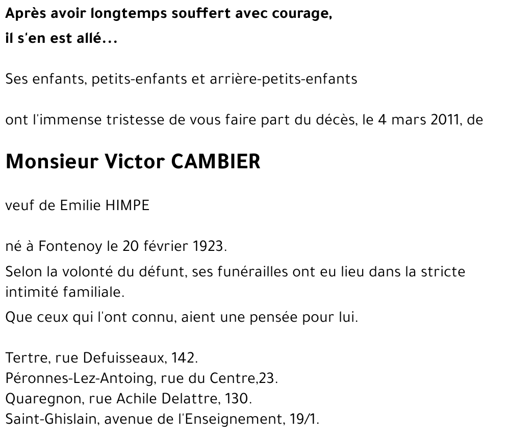 Victor CAMBIER