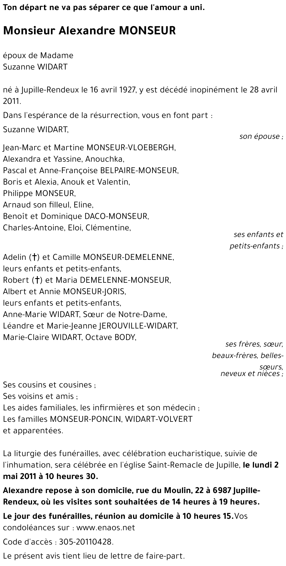 Alexandre MONSEUR