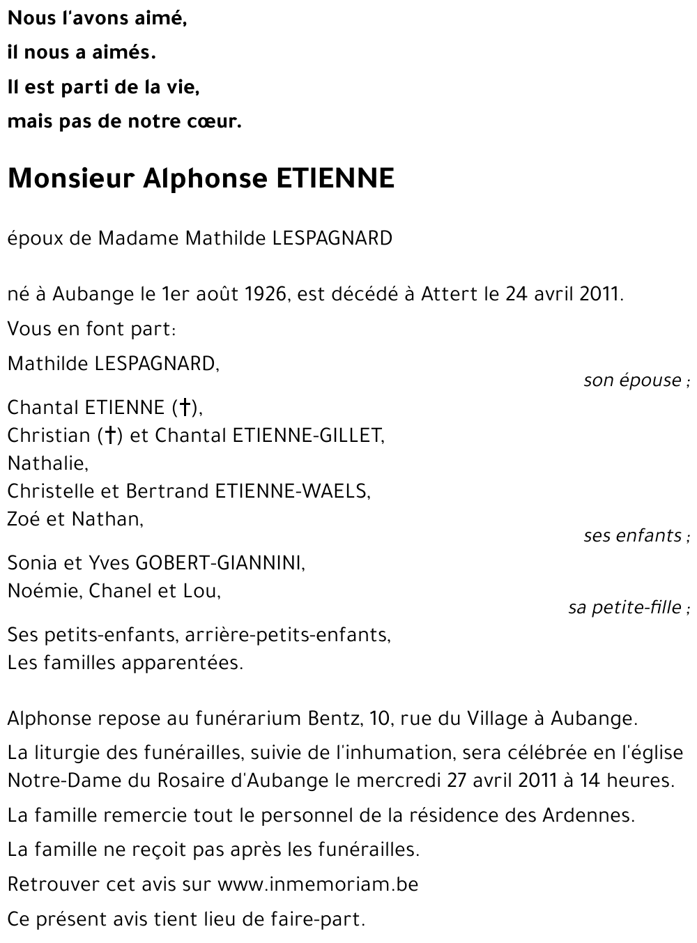 Alphonse ETIENNE