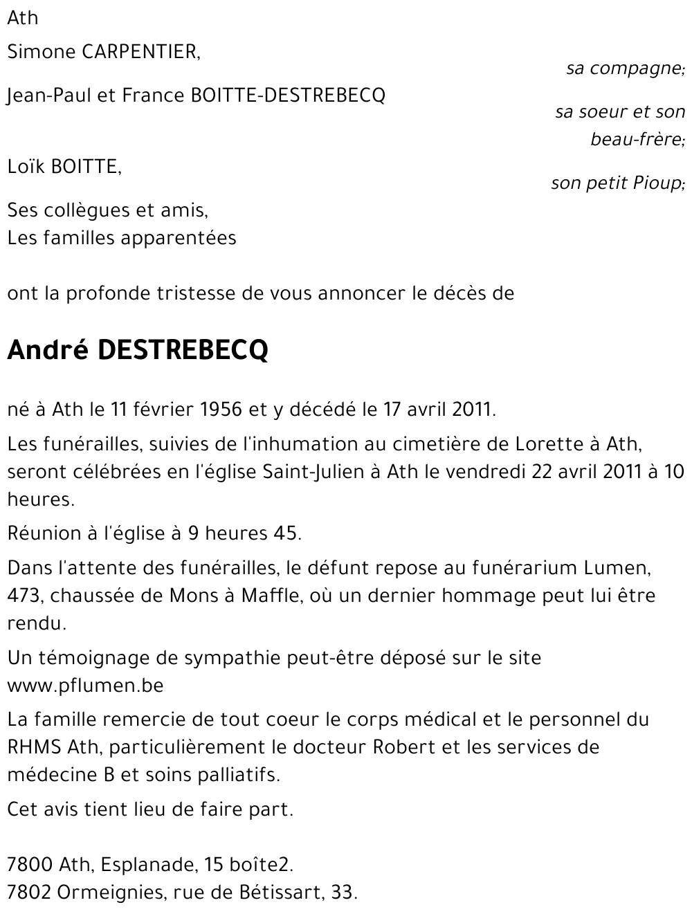 André Destrebecq