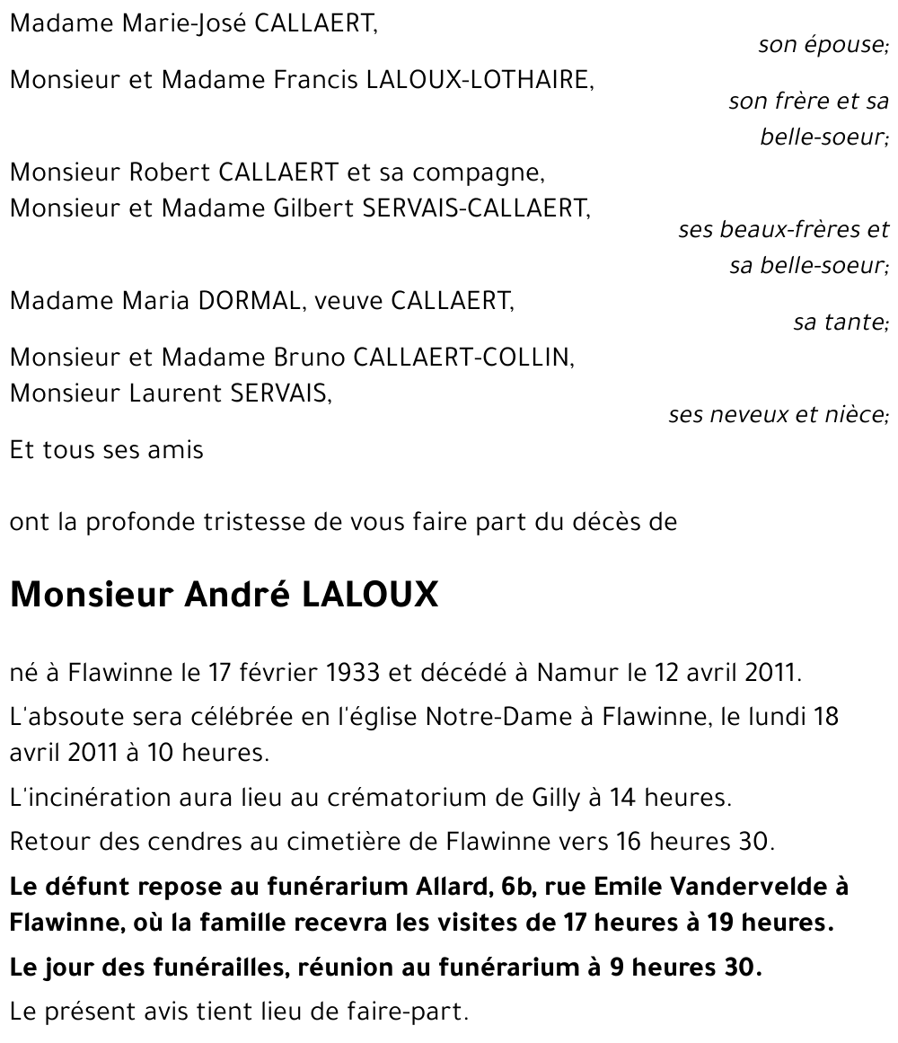 André LALOUX