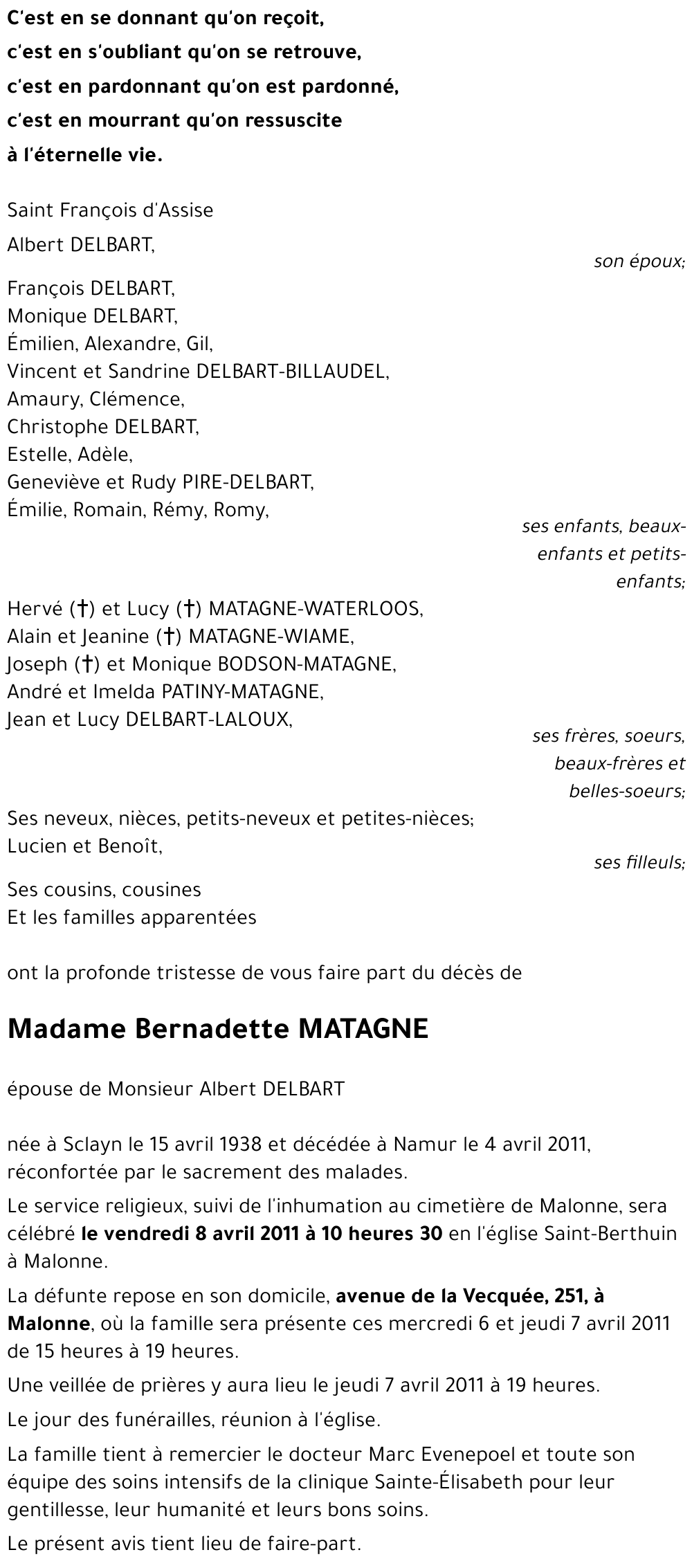 Bernadette MATAGNE