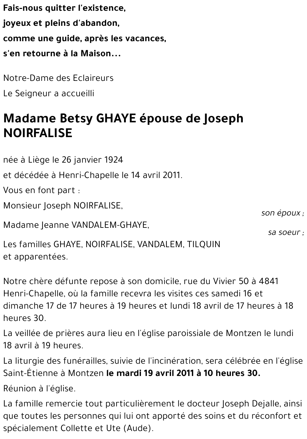 Betsy GHAYE