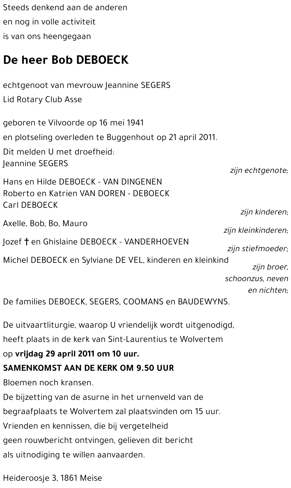 Bob DEBOECK