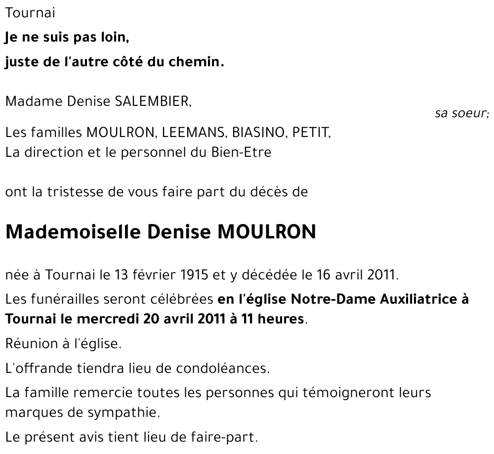 Denise MOULRON