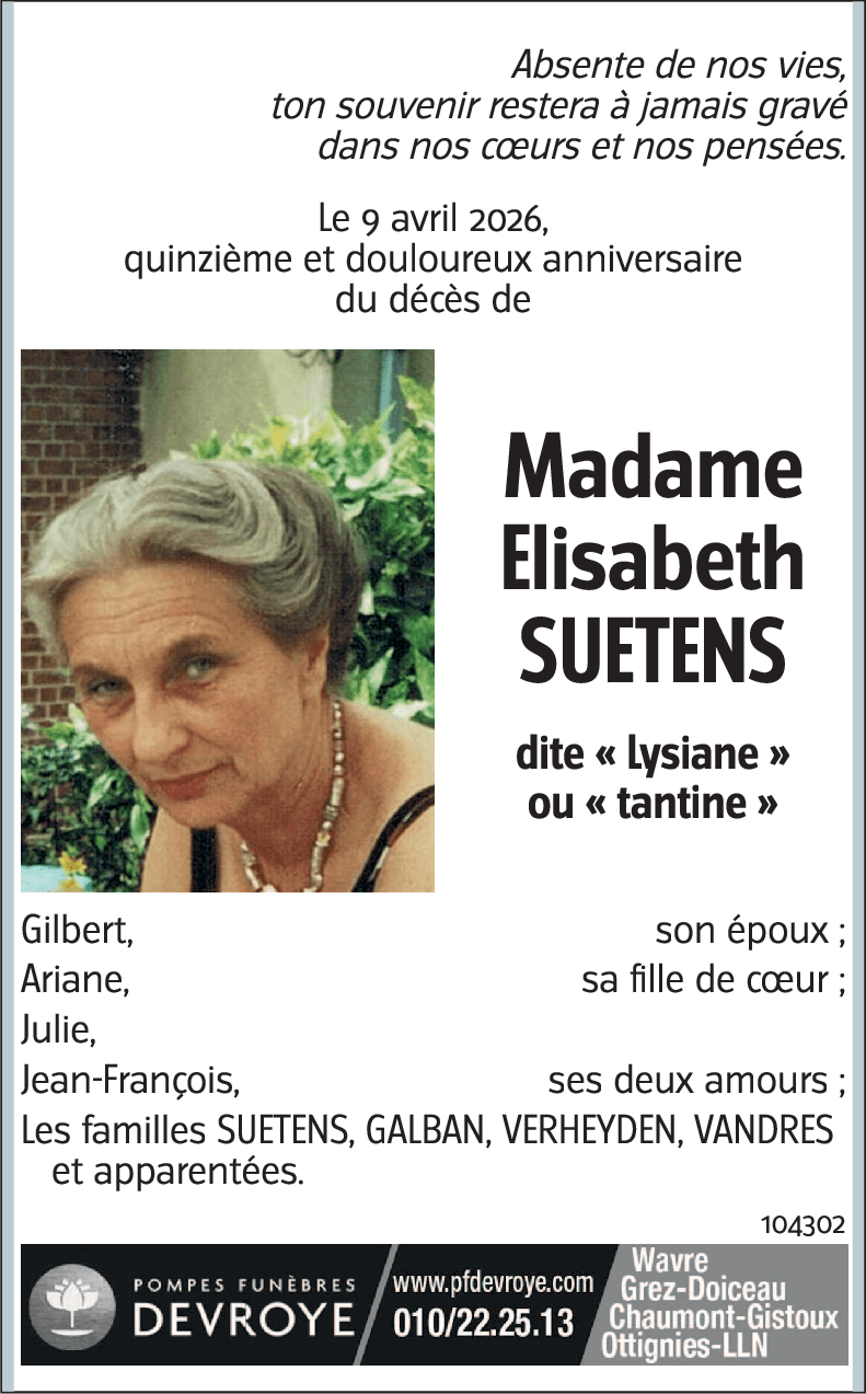 Elisabeth SUETENS