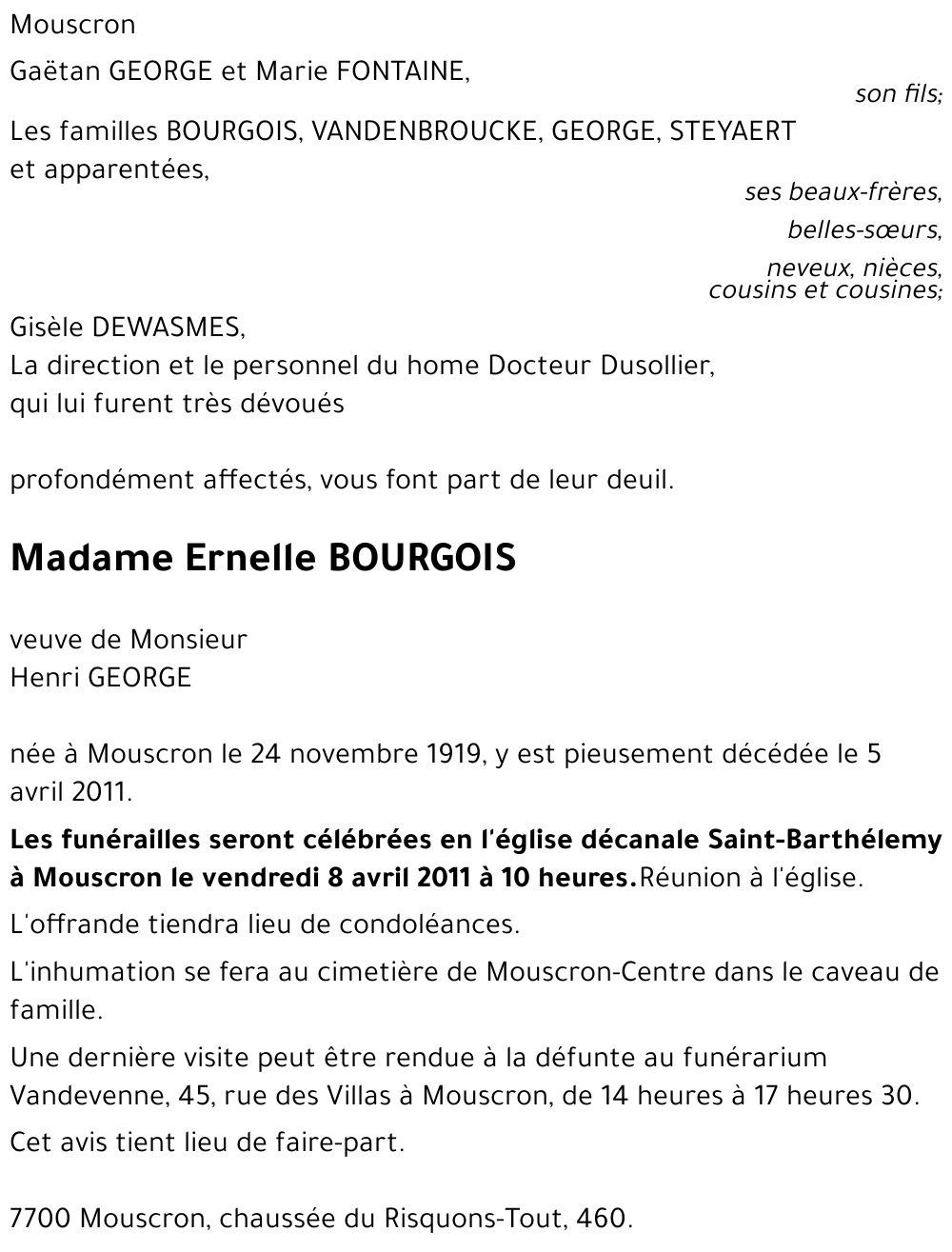 Ernelle BOURGOIS
