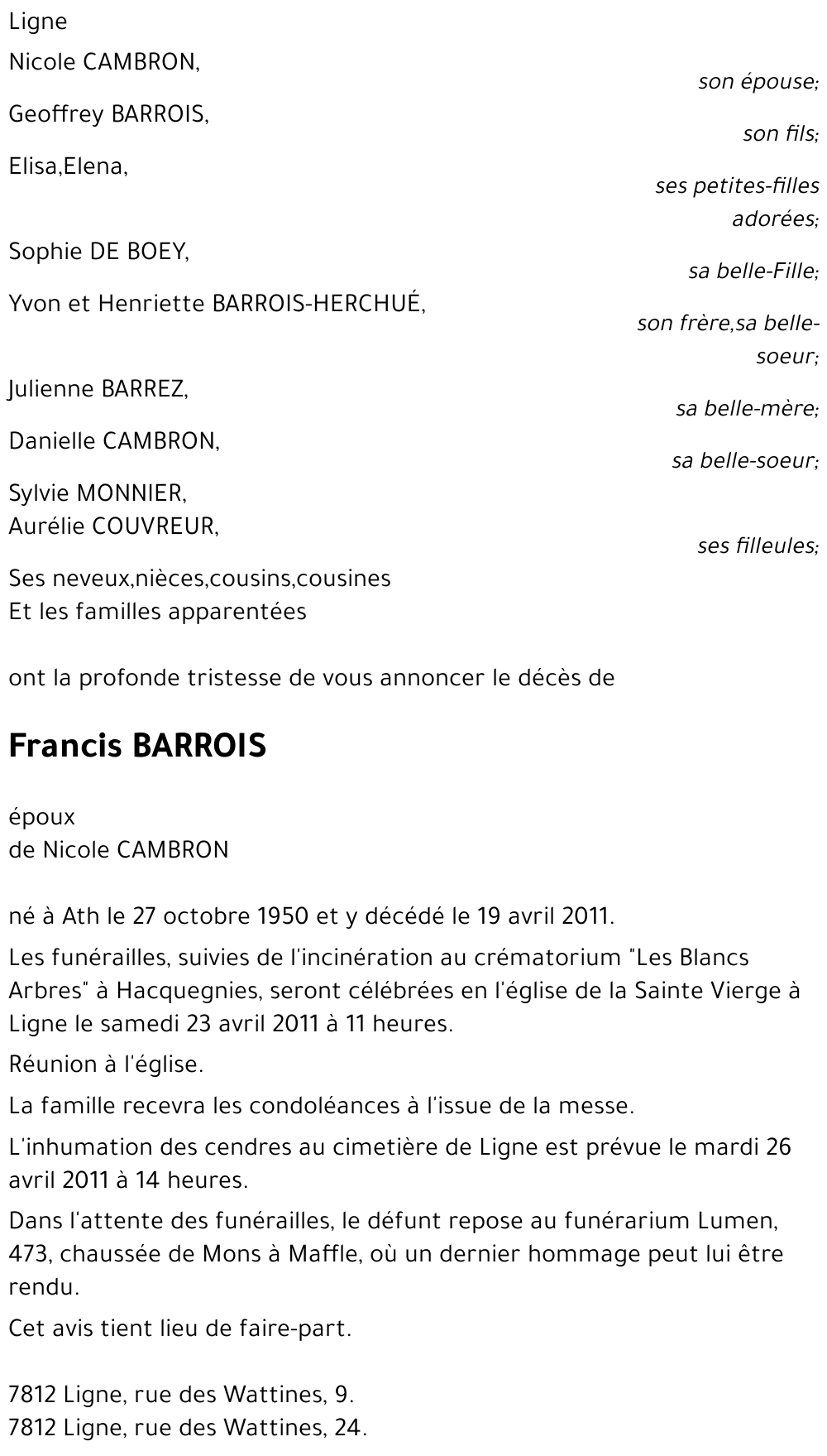 Francis Barrois