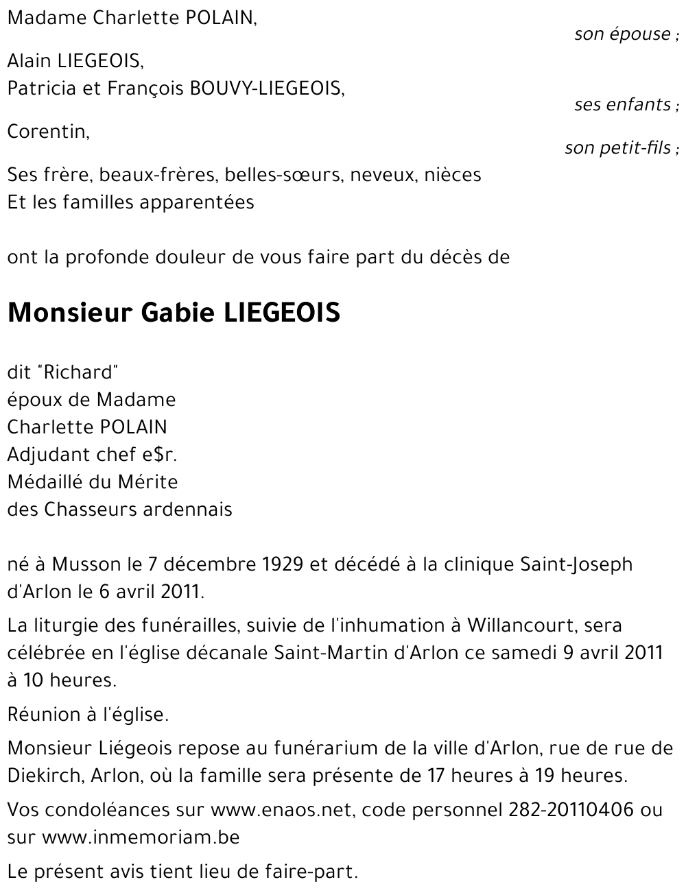Gabie LIEGEOIS