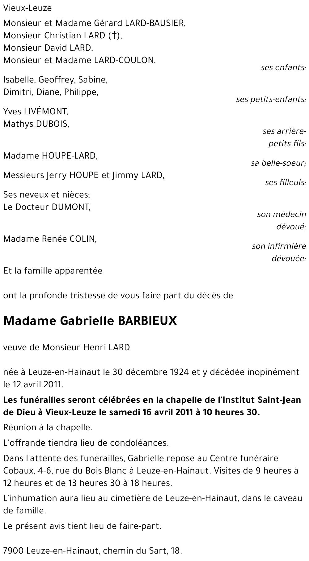 Gabrielle Barbieux