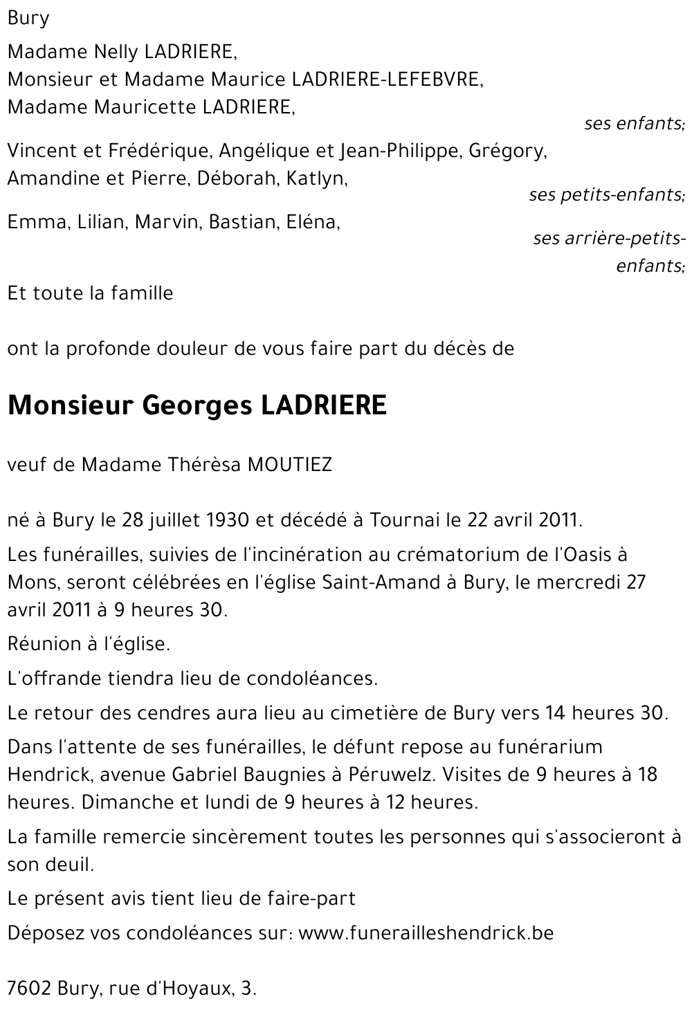 Georges LADRIERE