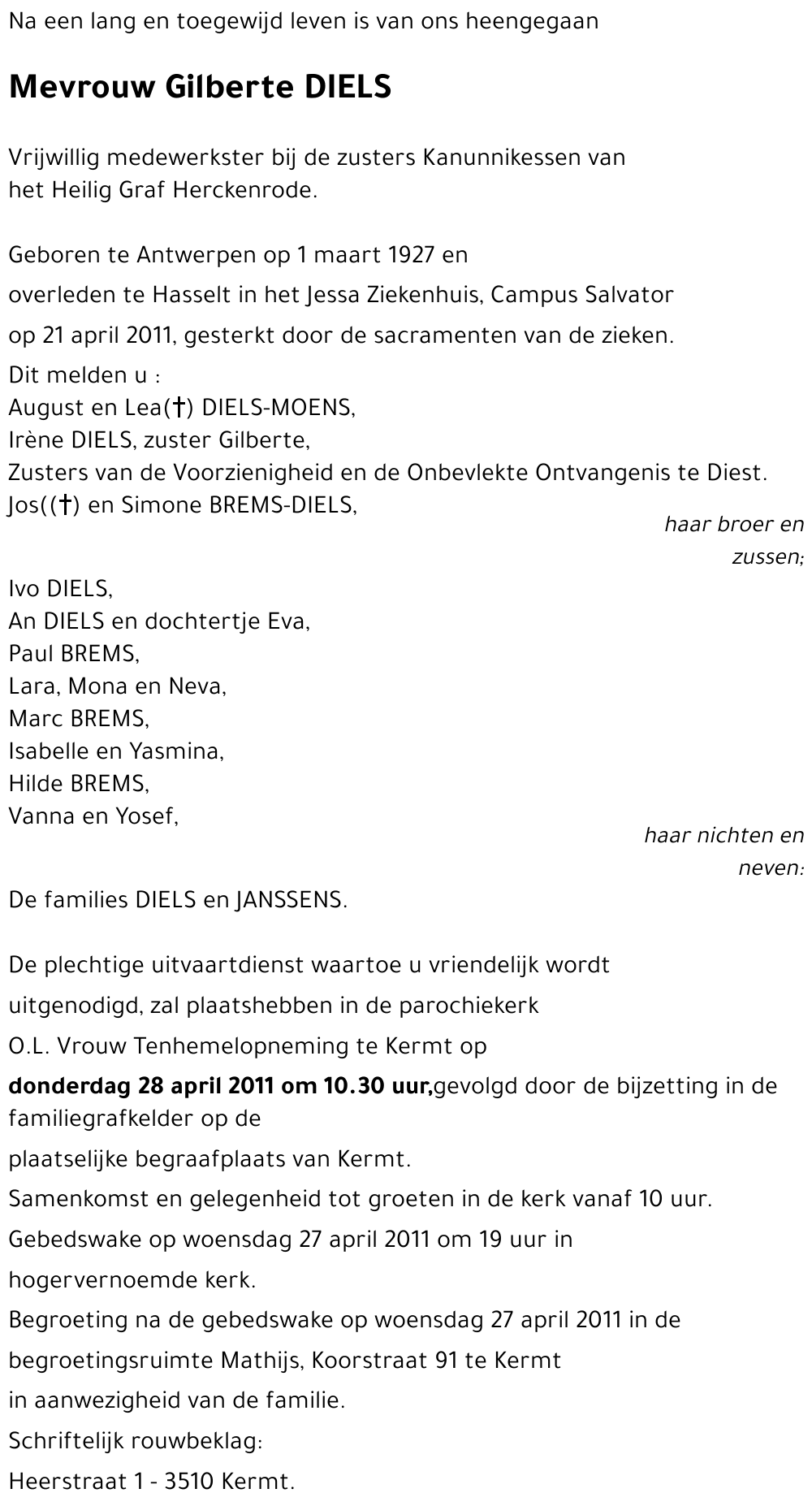 Gilberte DIELS