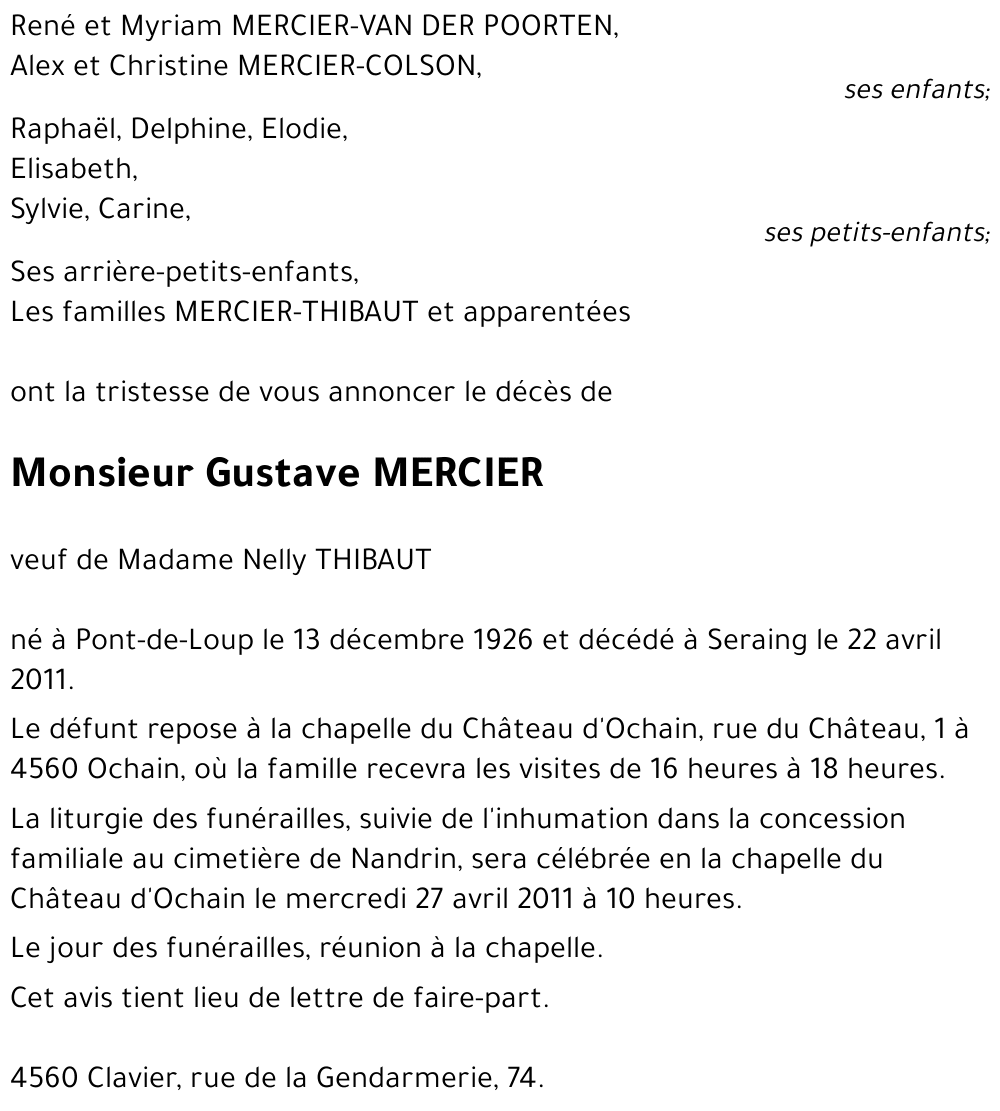 Gustave MERCIER