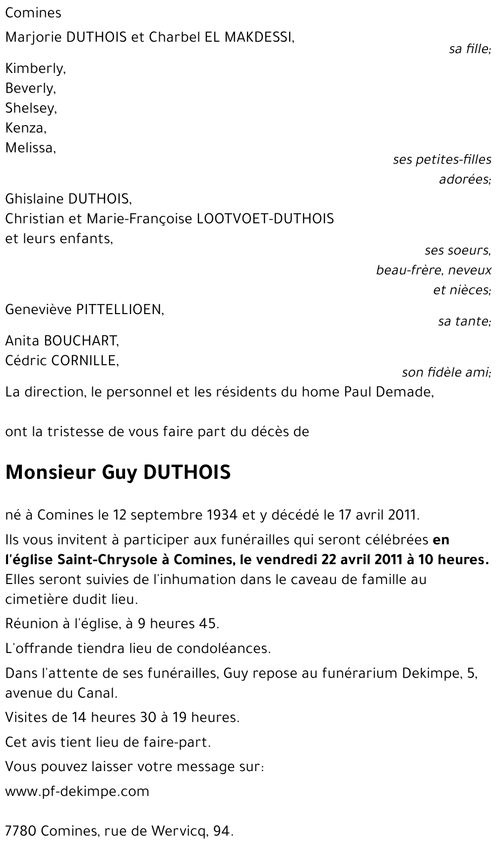 Guy DUTHOIS