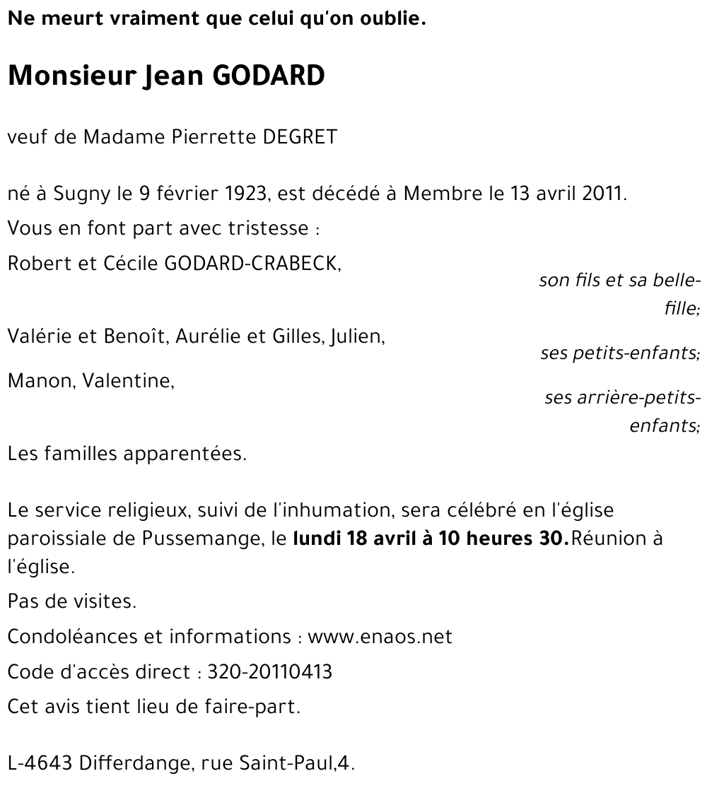 Jean GODARD