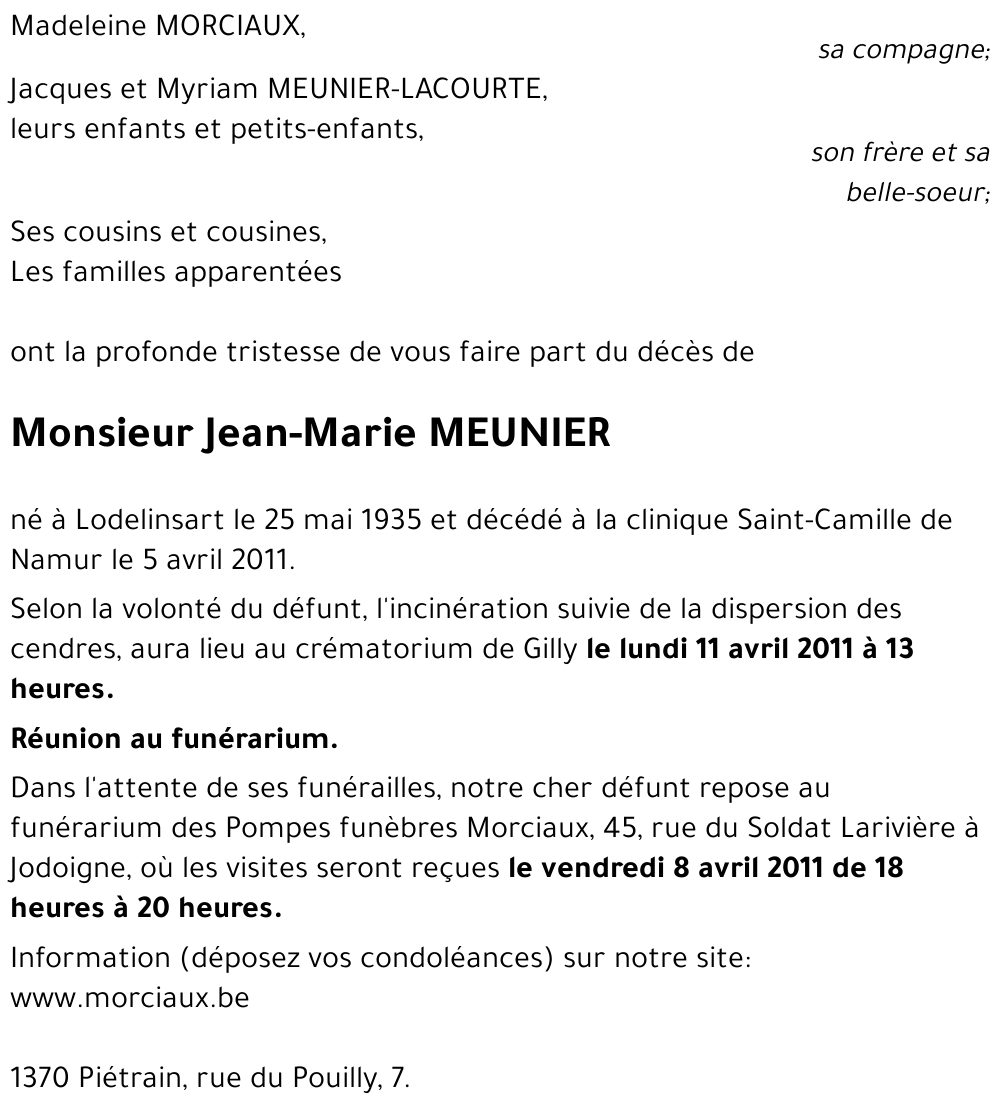 Jean-Marie MEUNIER