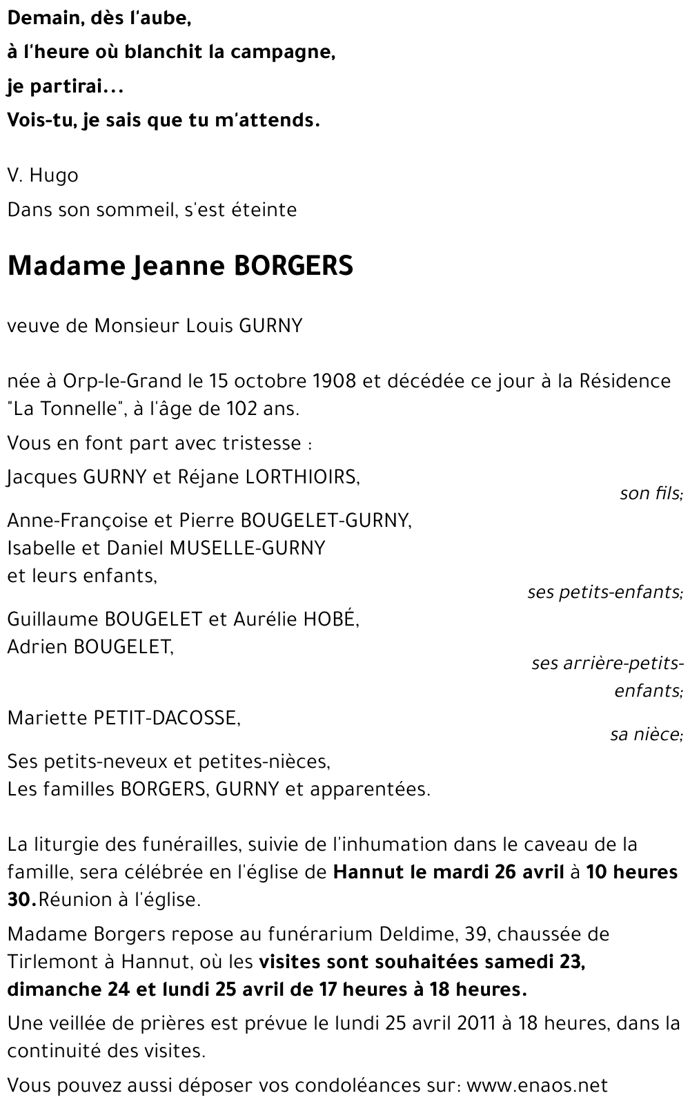 Jeanne BORGERS
