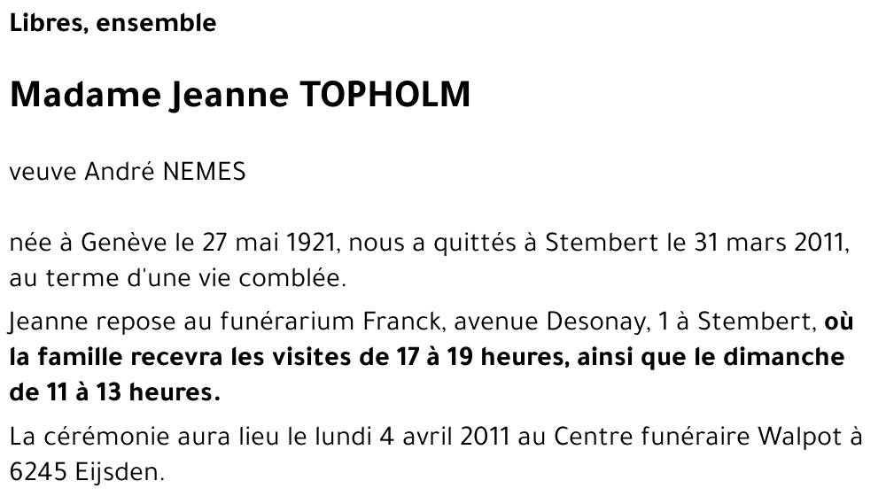 Jeanne TOPHOLM