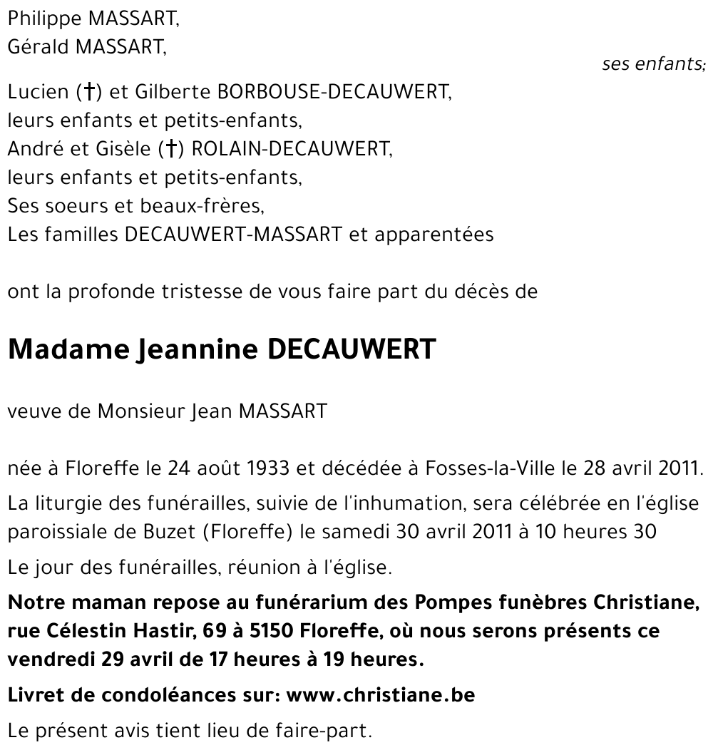 Jeannine DECAUWERT