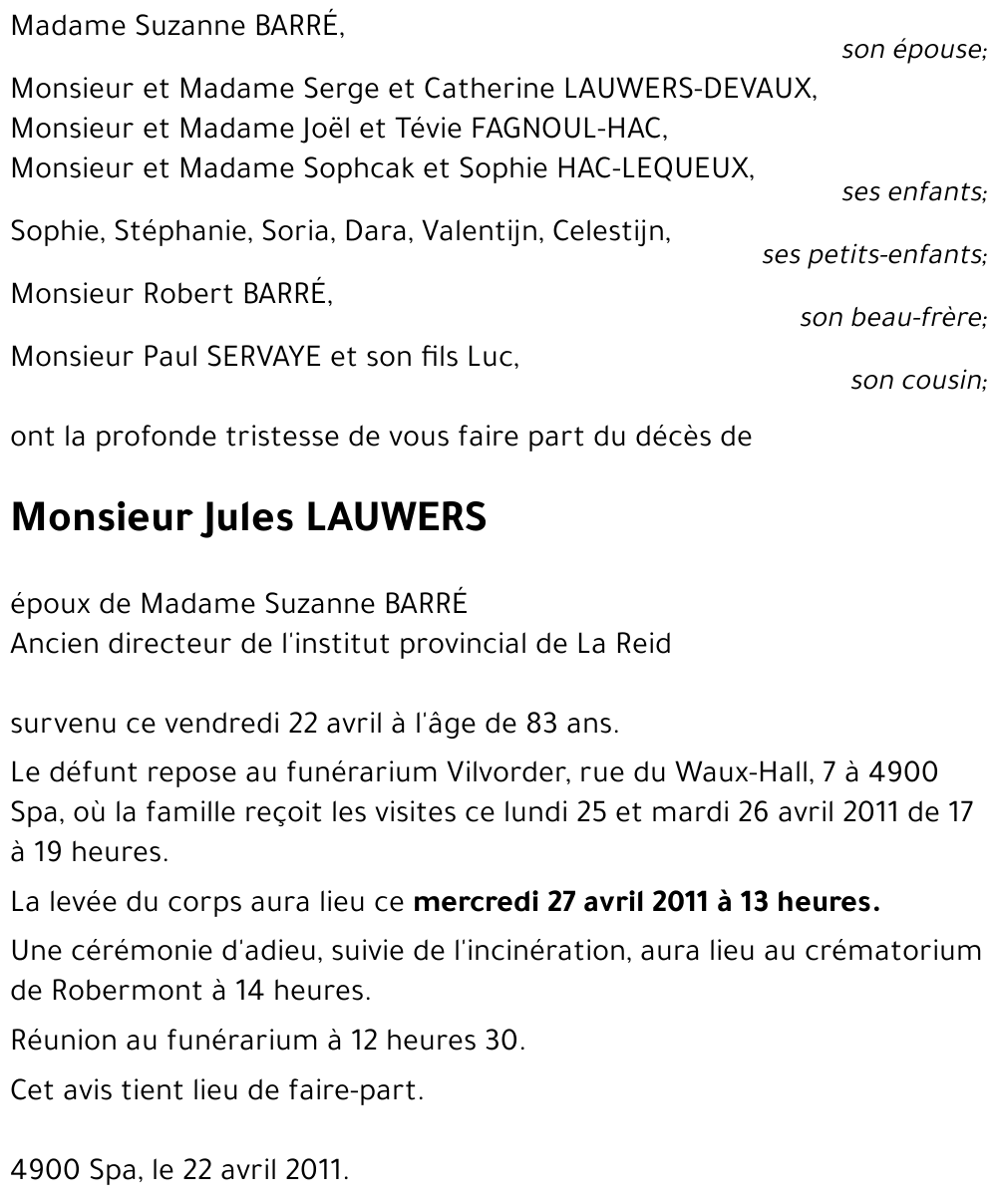 Jules LAUWERS